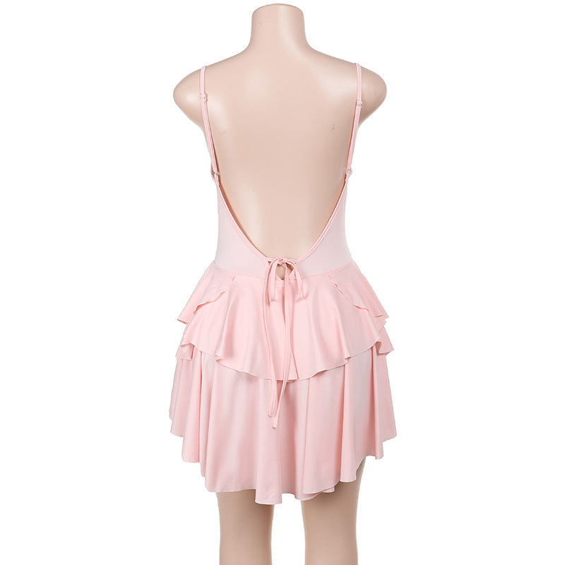 Side Sunny Mini Dress Pink