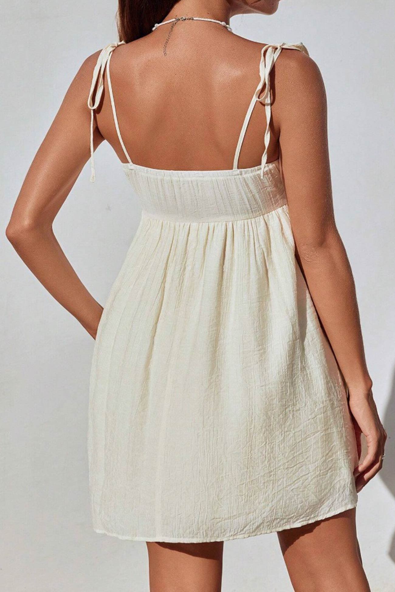 Tie-up Bow Cami Mini Dress