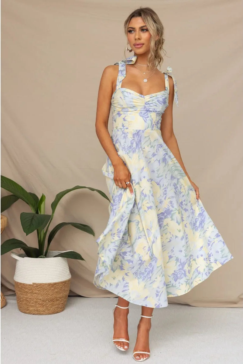 Boho Edition Sleeveless Maxi Floral Dress