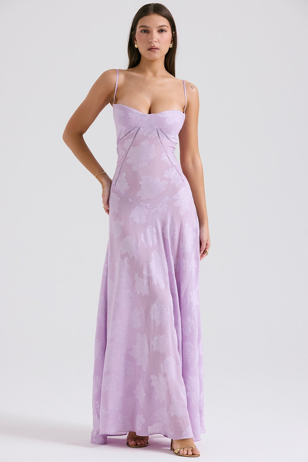 Lace Edition TieStrap Romantic Maxi Dress
