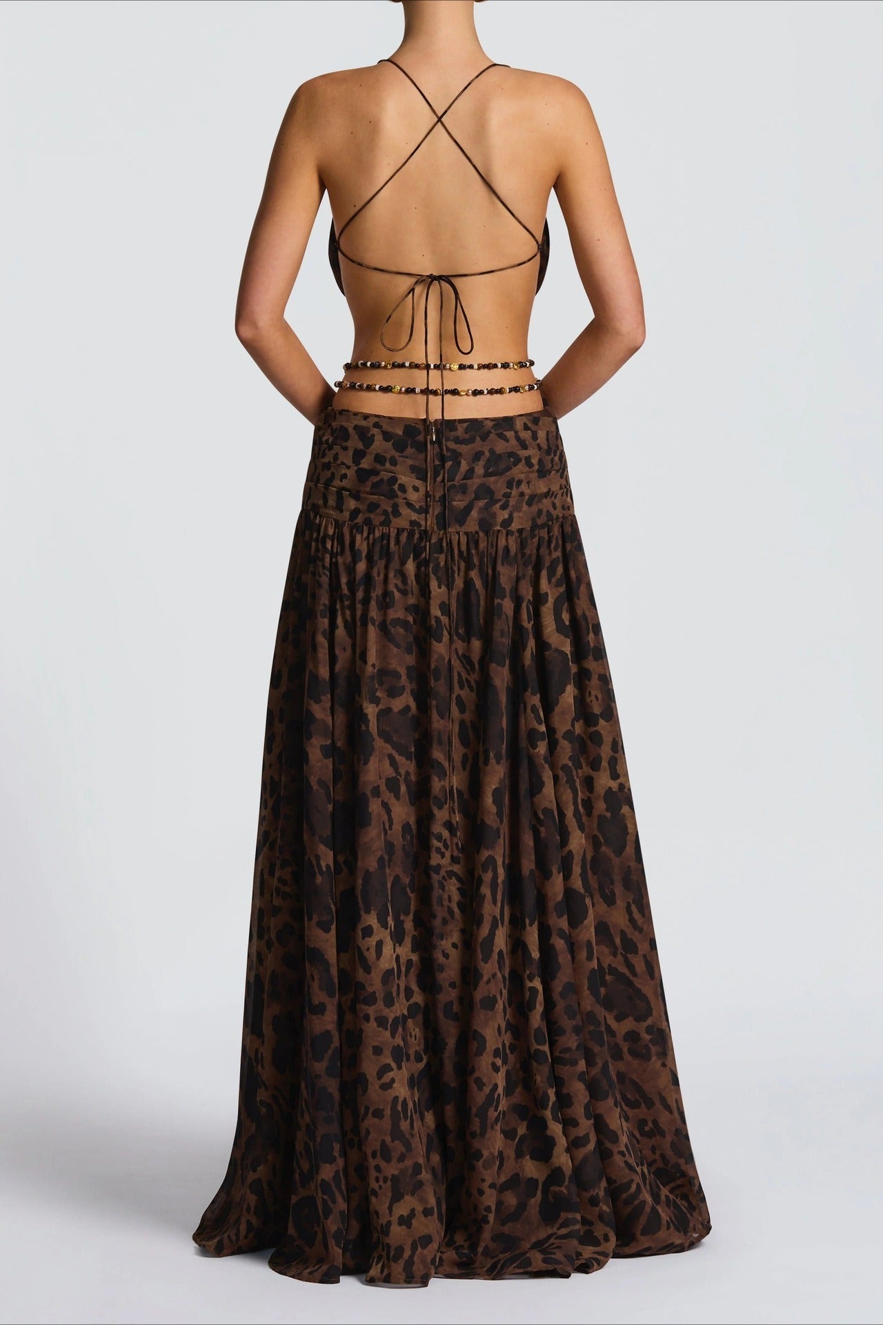 Refined Metal Trim Bodycon Vacation Dress