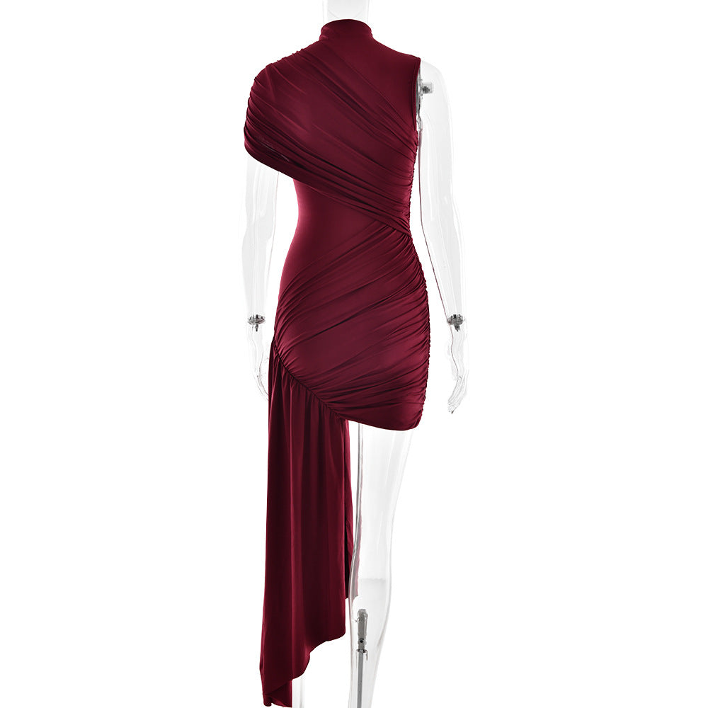 Mini Gema Dress Maroon