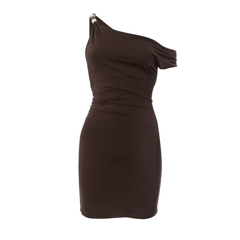 Mini Gans Dress Brown