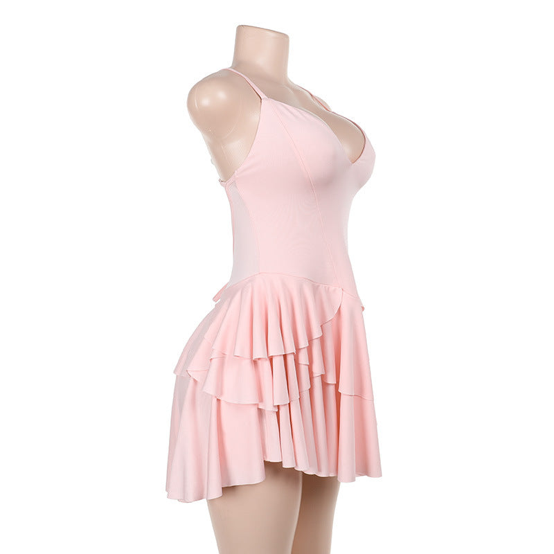 Side Sunny Mini Dress Pink