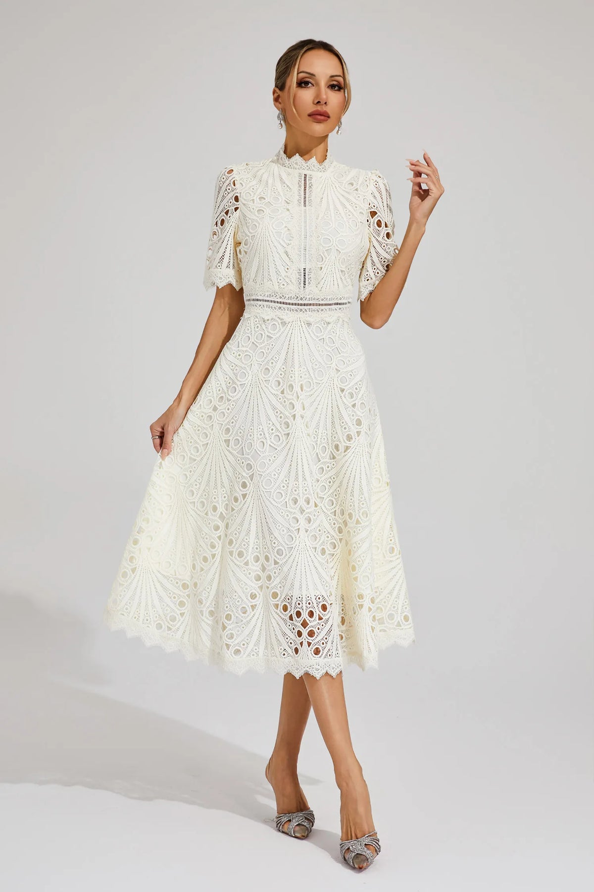 | Hallie Lace Midi Dress