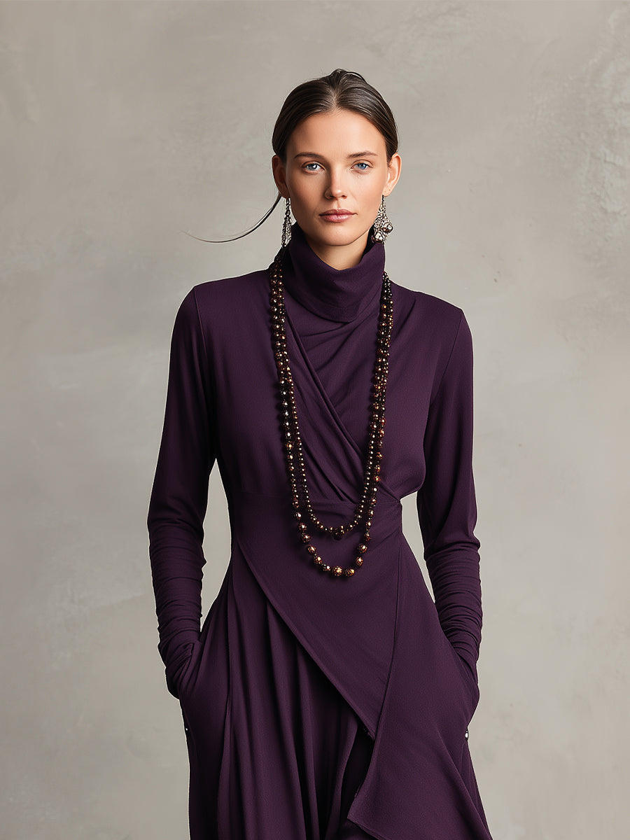 Natalie | Refined Draped Dress