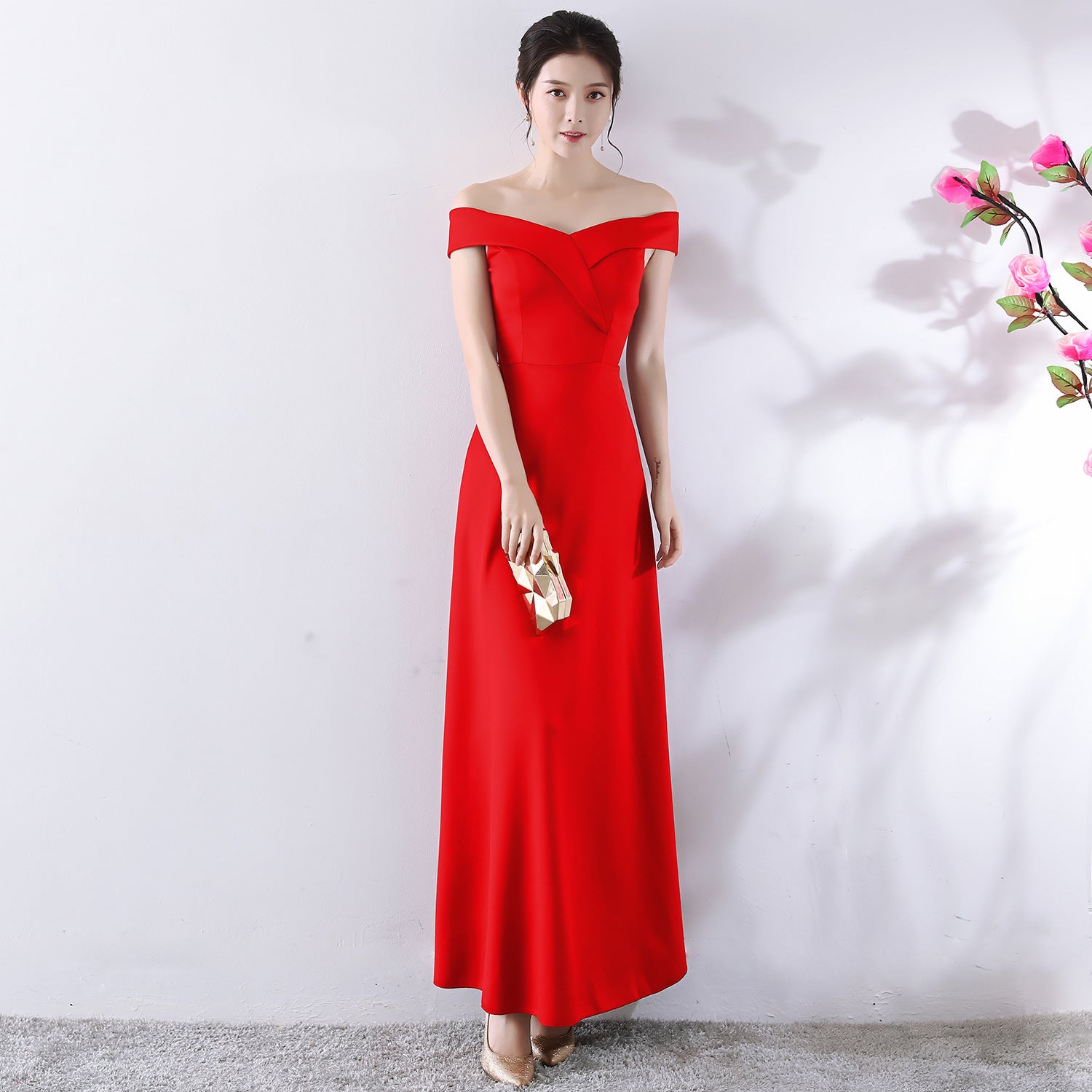 Toast Dress Bride Summer Wedding Red Short Dress Extended Family Visiting Shoes Engagement