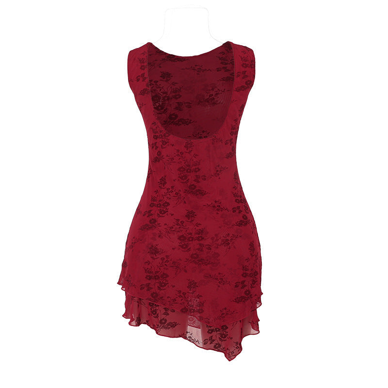 Mini Beverly Dress Maroon