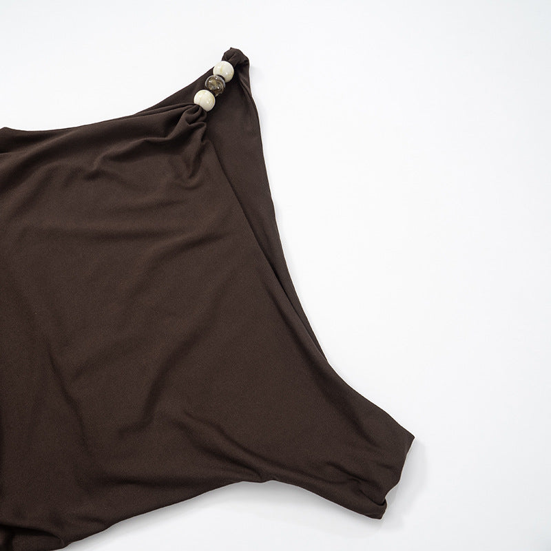 Mini Gans Dress Brown