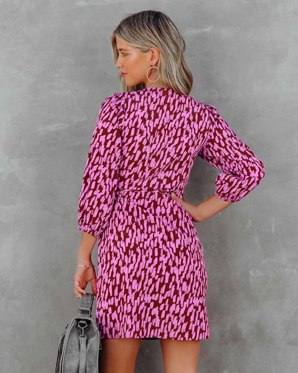 Year Another Of Love Printed Wrap Dress FINAL