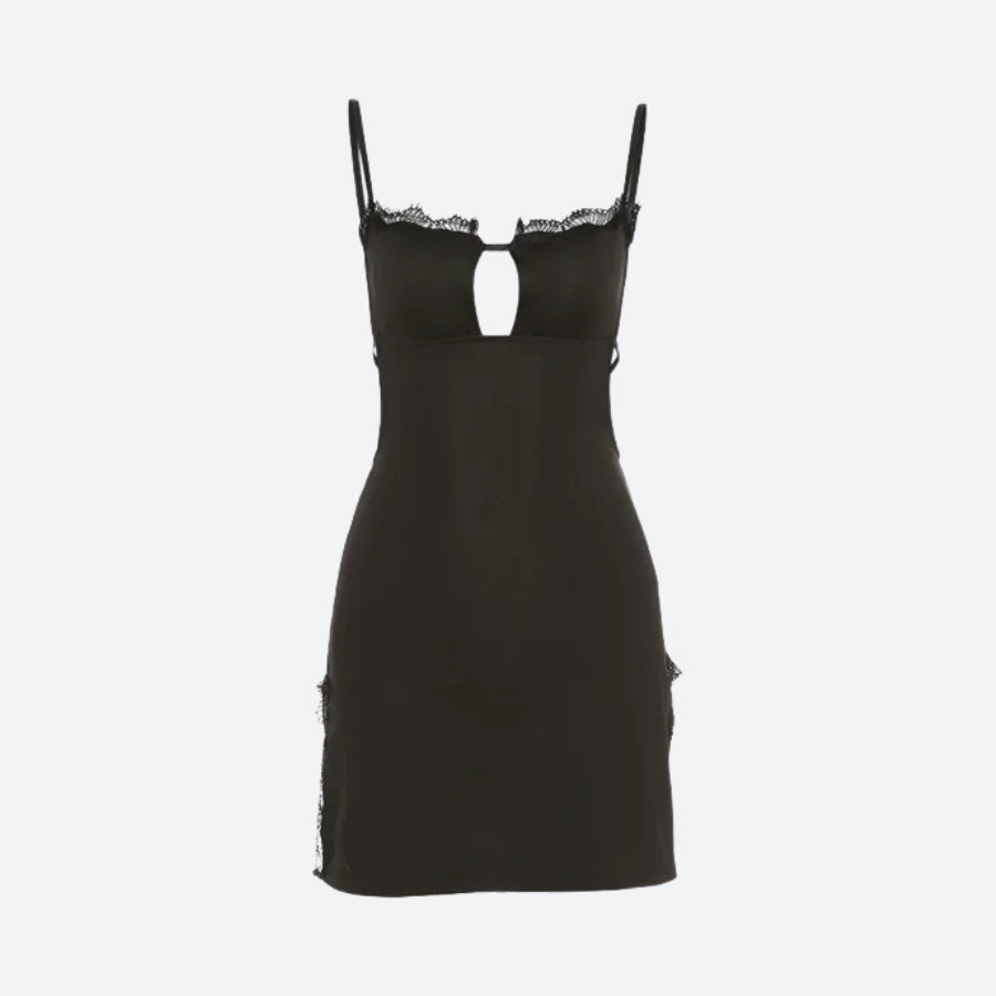 Backless Baddie Slit Mini Dress