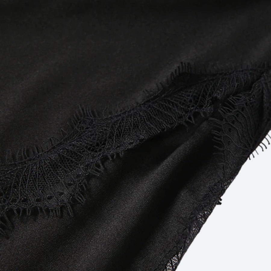 Backless Baddie Slit Mini Dress