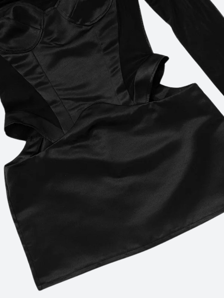 Cut Baddie Out Sheer Mini Dress