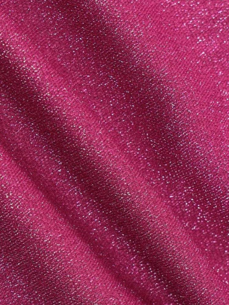 Glitter Baddie High Slit Mini Dress
