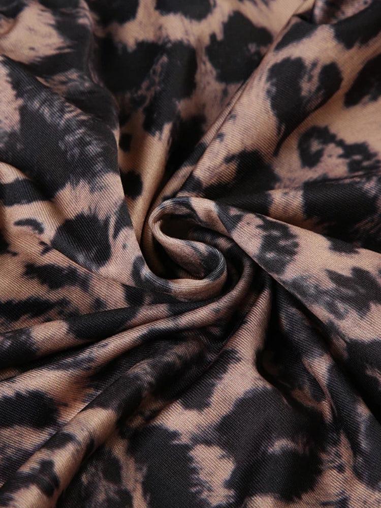 Leopard Baddie Mini Dress
