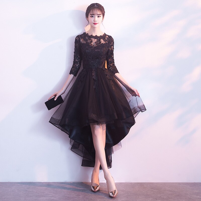 Kissnovaa - New Short Front Long Back Refined Party Banquet Prom Dresses