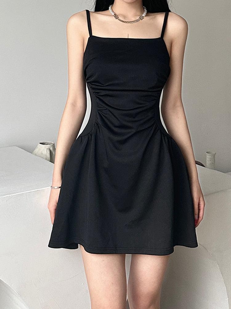 Sleeveless Black Mini Dress