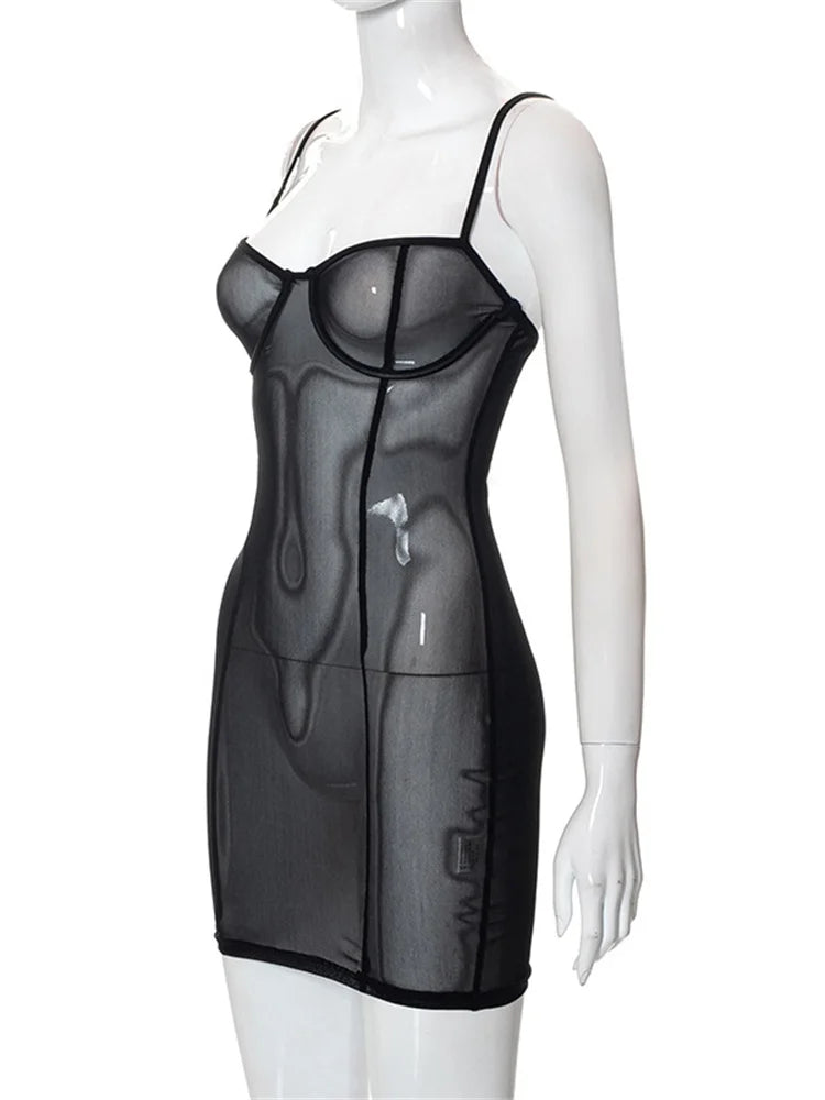 See Mesh Through Summer Mini Dresses