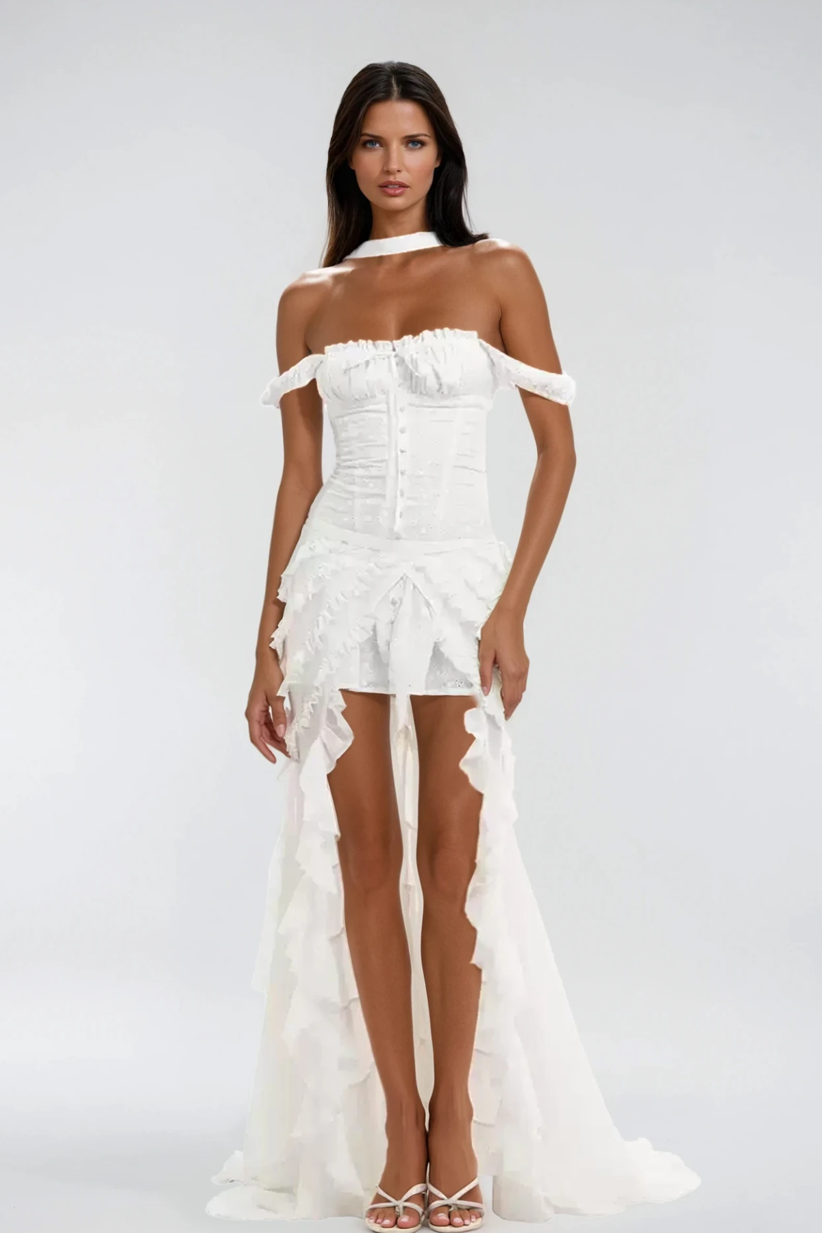 Sleeveless Chinwendu Ruffle Mini Dress
