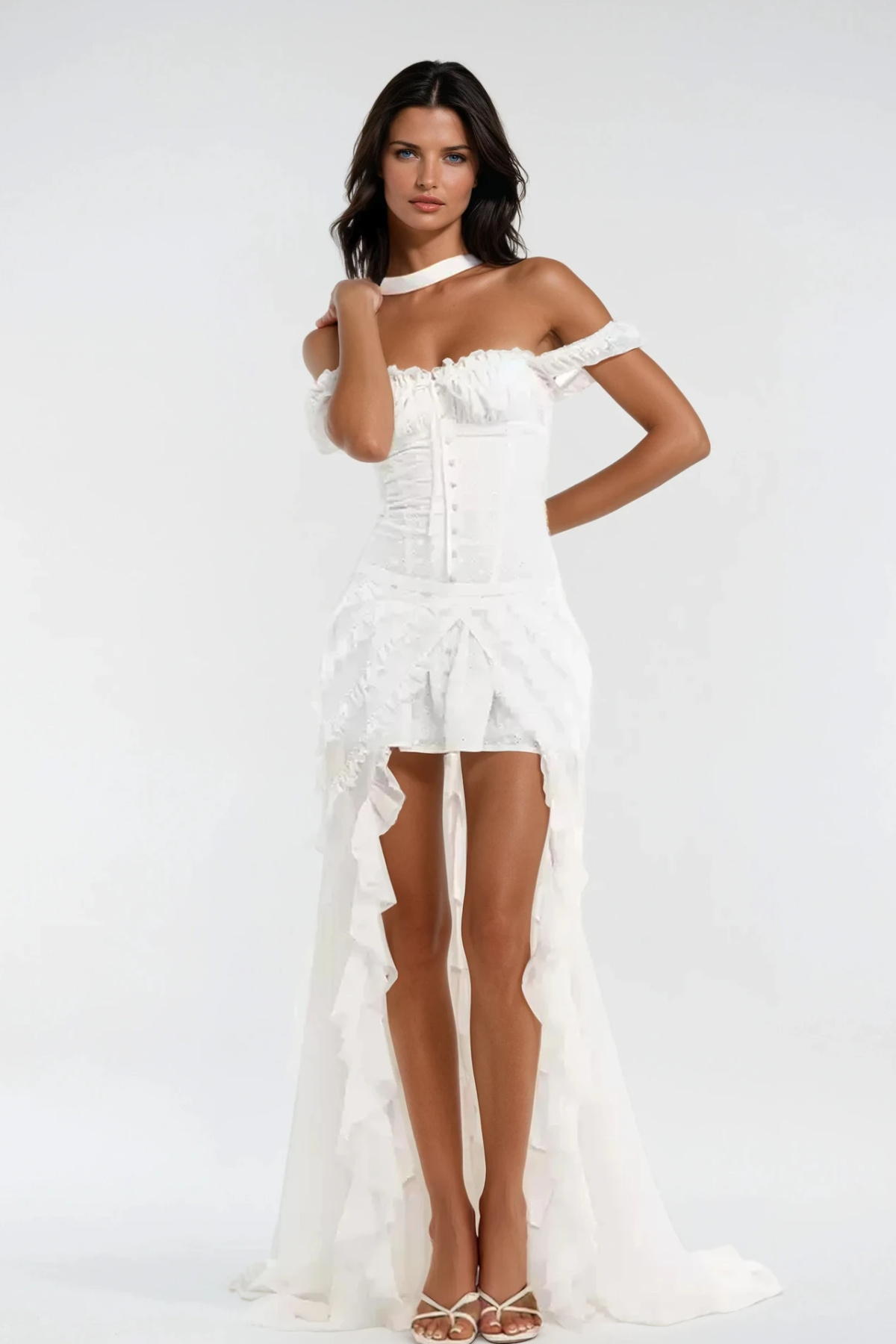 Sleeveless Chinwendu Ruffle Mini Dress