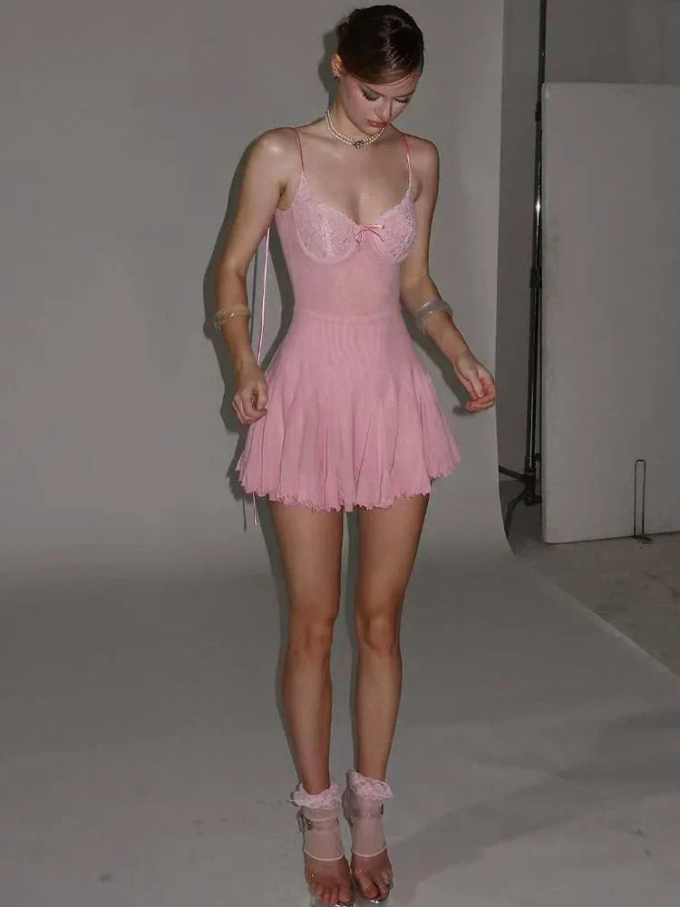 Backless Coquette Mini Dress