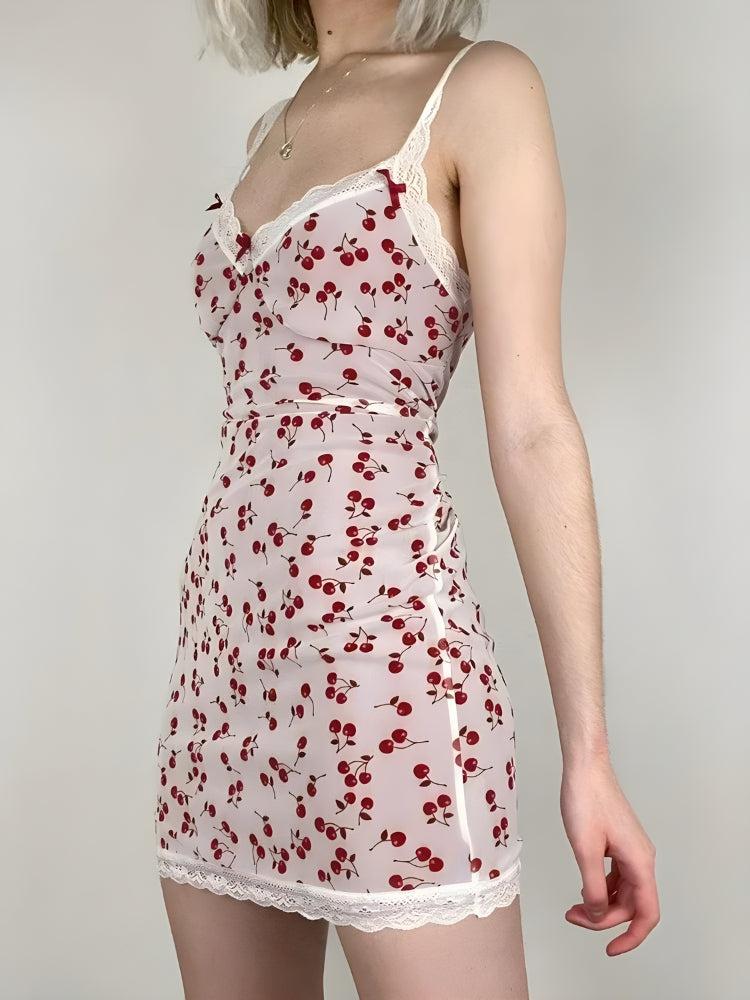 Cherry Coquette Mini Dress
