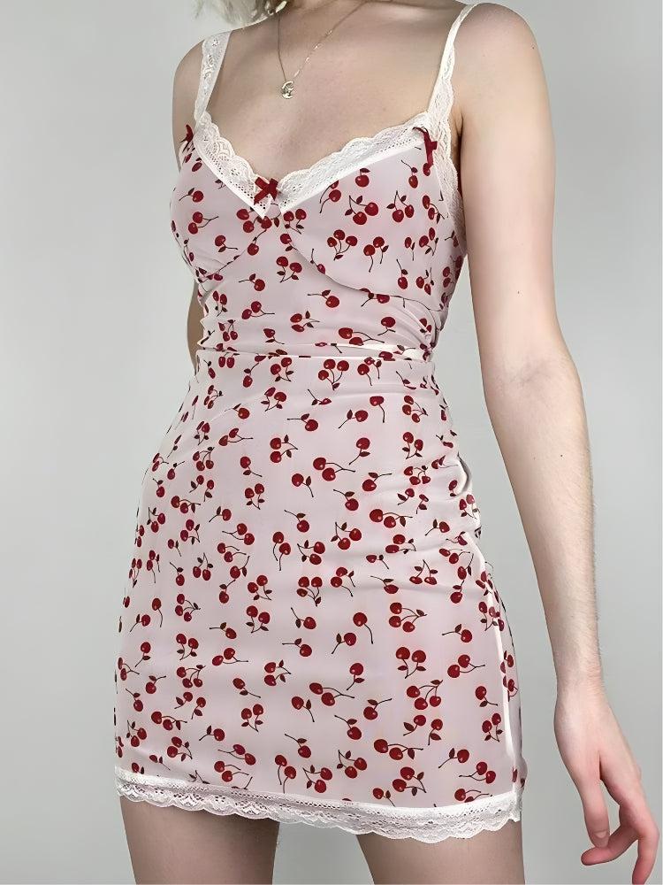 Cherry Coquette Mini Dress