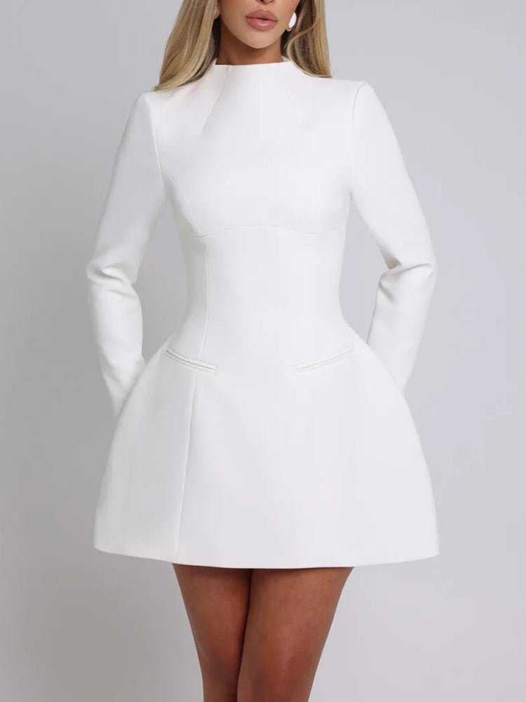 Out Cut Open Back Mini Dress