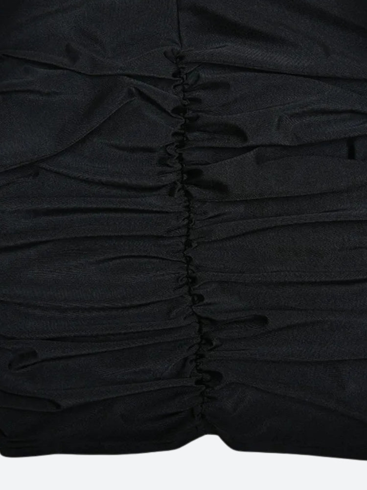 Bodycon Draped Mini Dress