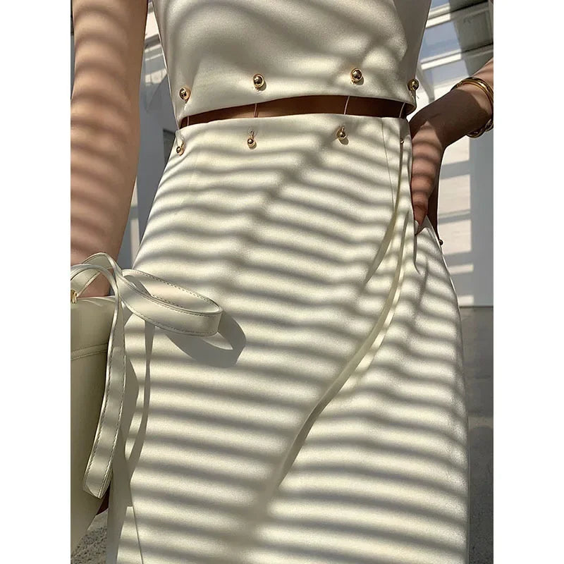 French Gentle Fairy Slimming Detachable Sophisticated Y2K Midi Dresses