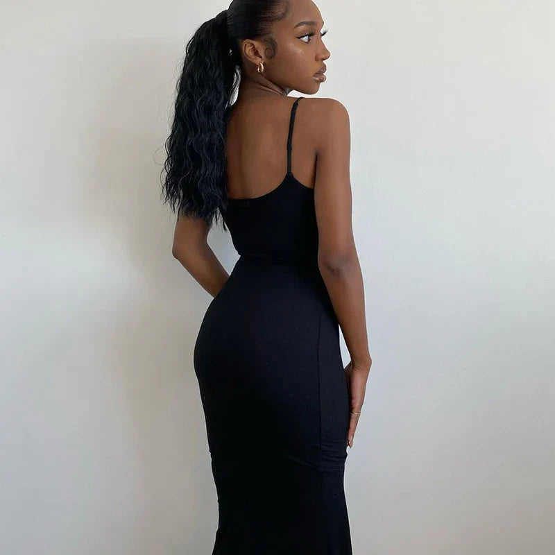 Sophisticated Bodycon Maxi Sleeveless Backless Party Club Sun Birthday Midi Dresses