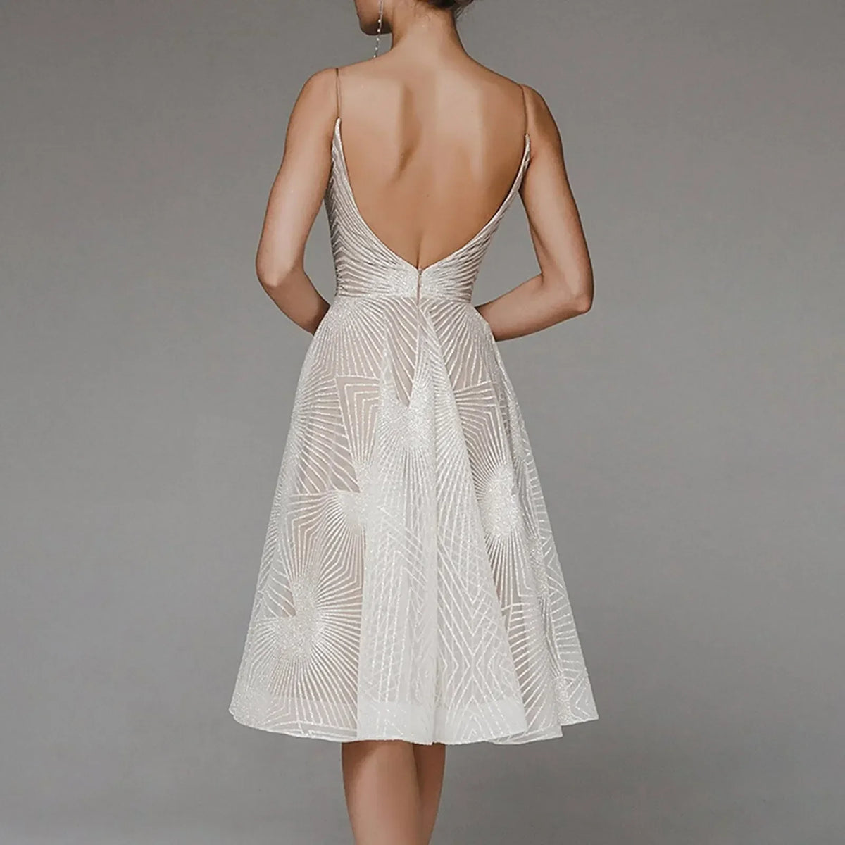 Sophisticated Luxury Long Formal Party Midi Dress