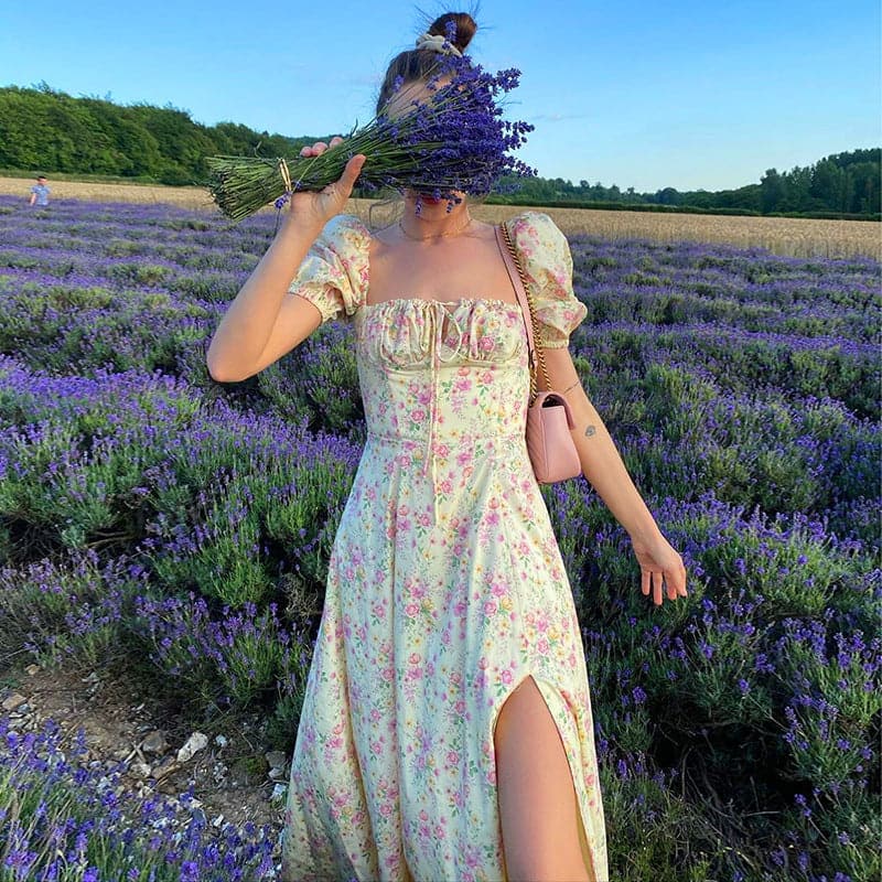 Refined Summer Dress Women Casual Print Long Dress