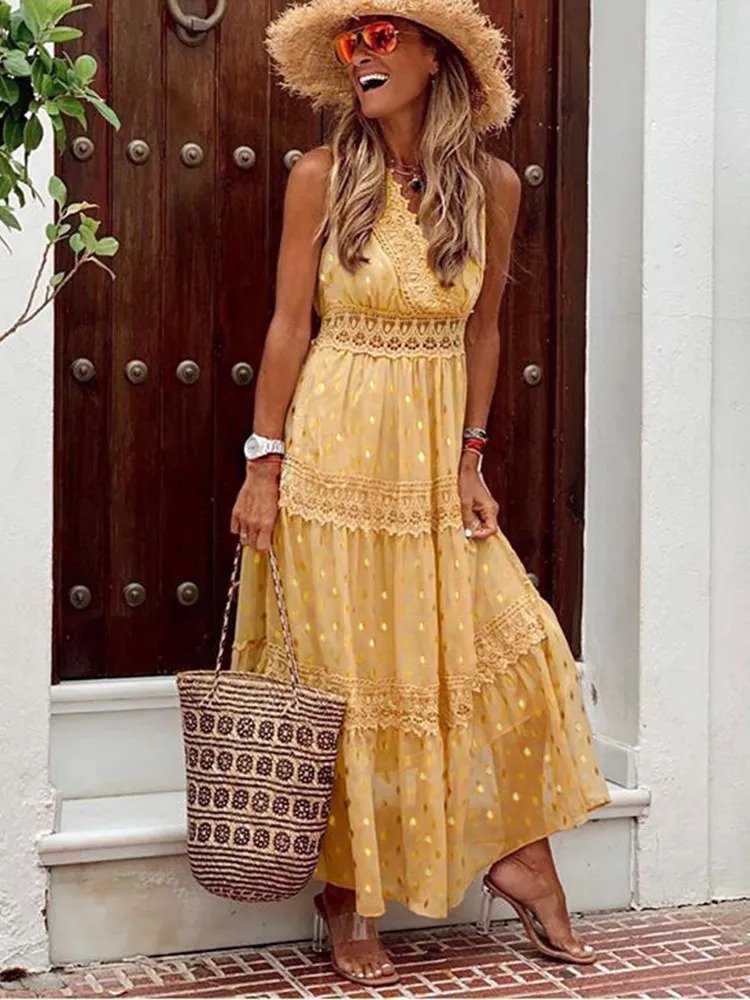 Kira Boutique Maxi Dress Summer Dresses for Women Boho Premium Edit