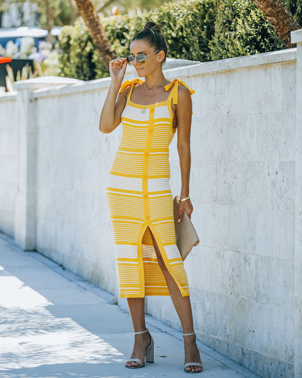 Striped Ava Knit Midi Dress FINAL