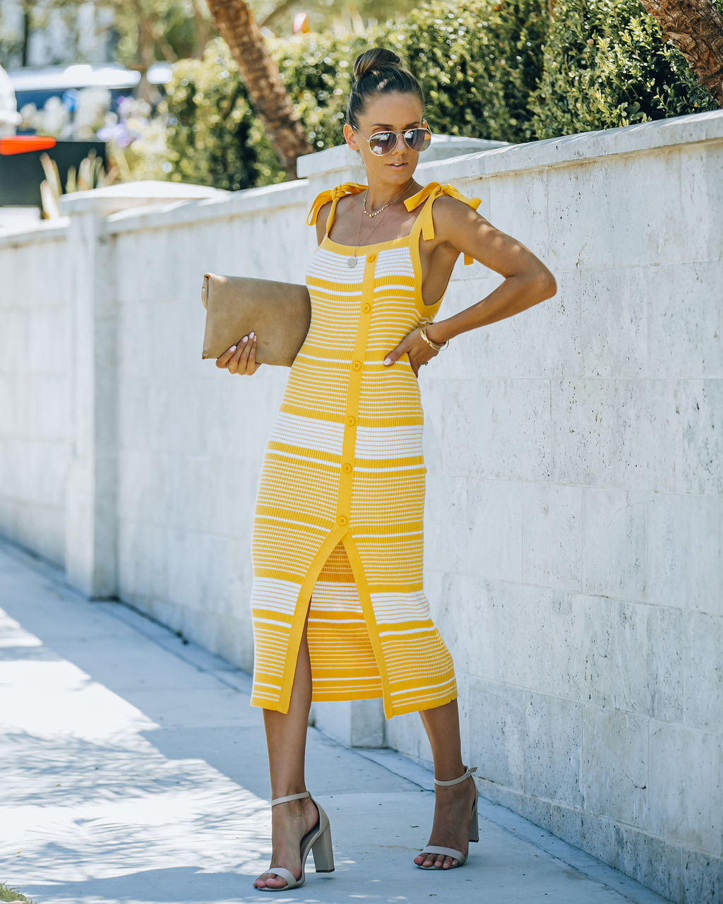 Striped Ava Knit Midi Dress FINAL