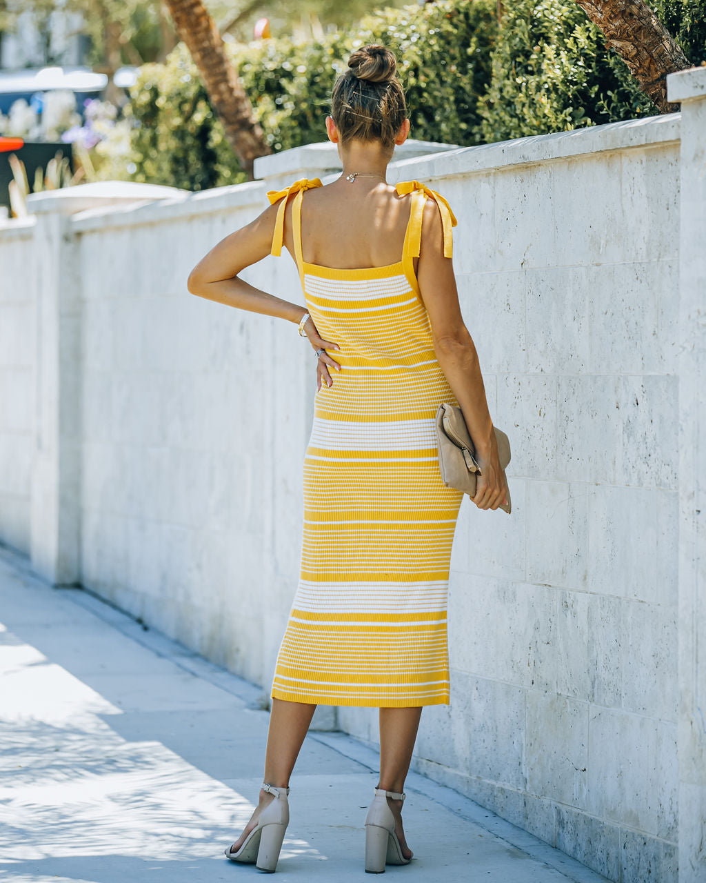 Striped Ava Knit Midi Dress FINAL