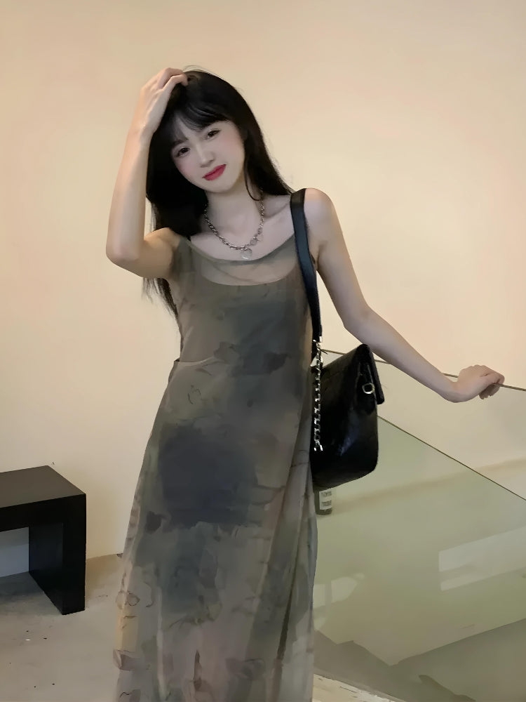 Grunge Fairy Forest Midi Dress