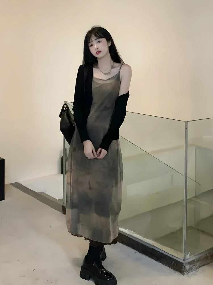 Grunge Fairy Forest Midi Dress
