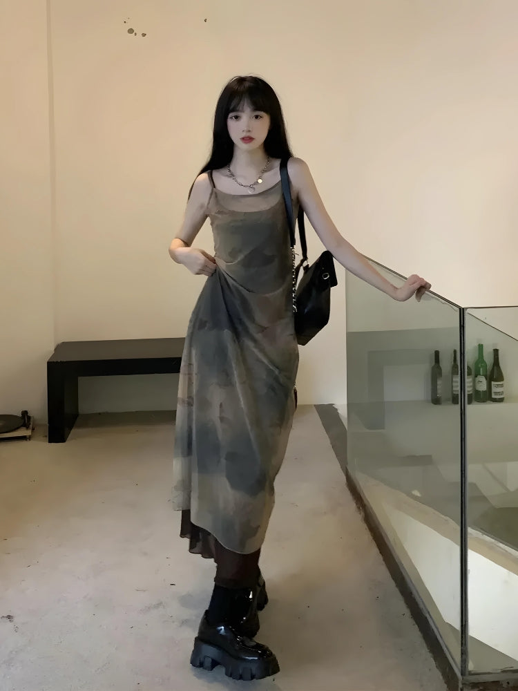 Grunge Fairy Forest Midi Dress