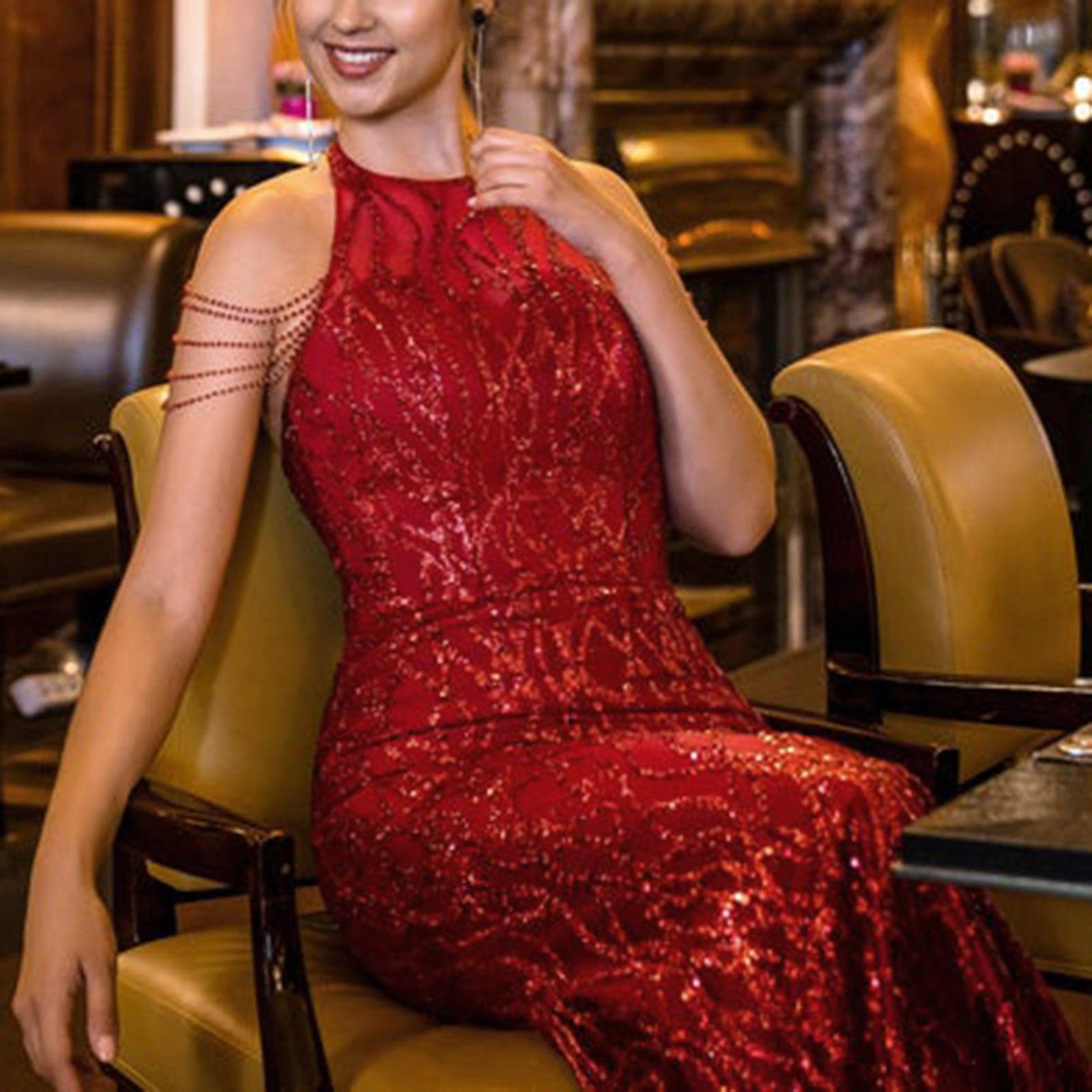 Trend Halter Neck Prom Dresses