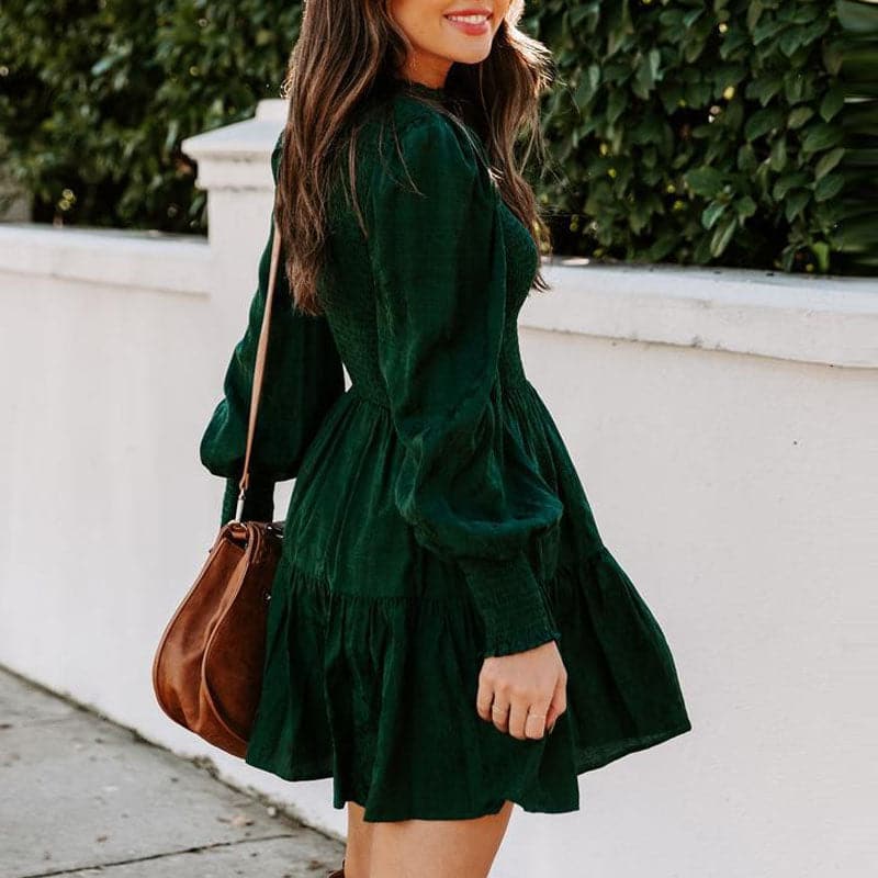 Sweet Fashion Design Female O Neck Party Dresses