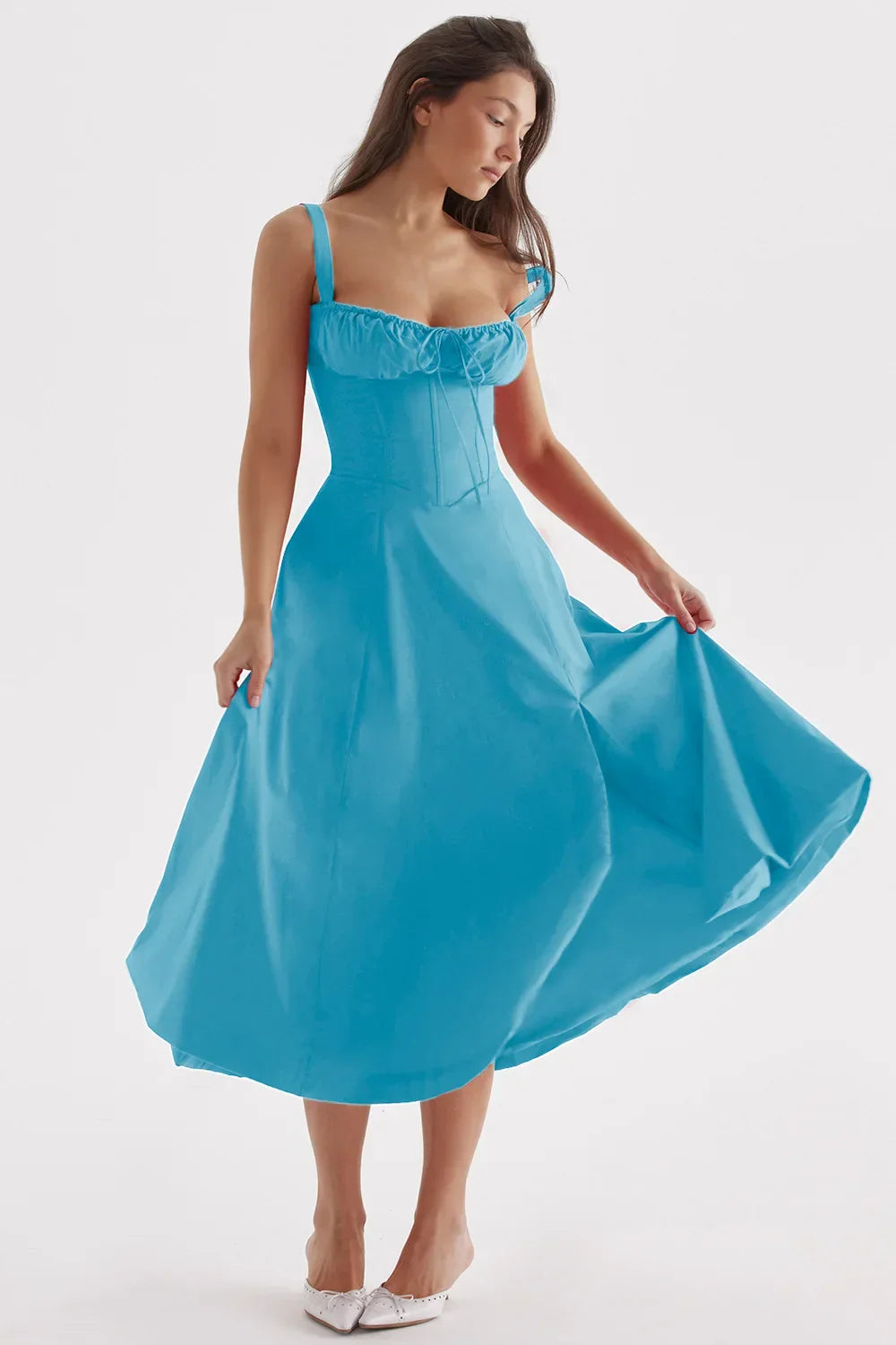 2024 Boutique Temperament Sleeveless Maxi Casual Summer Floral Dress