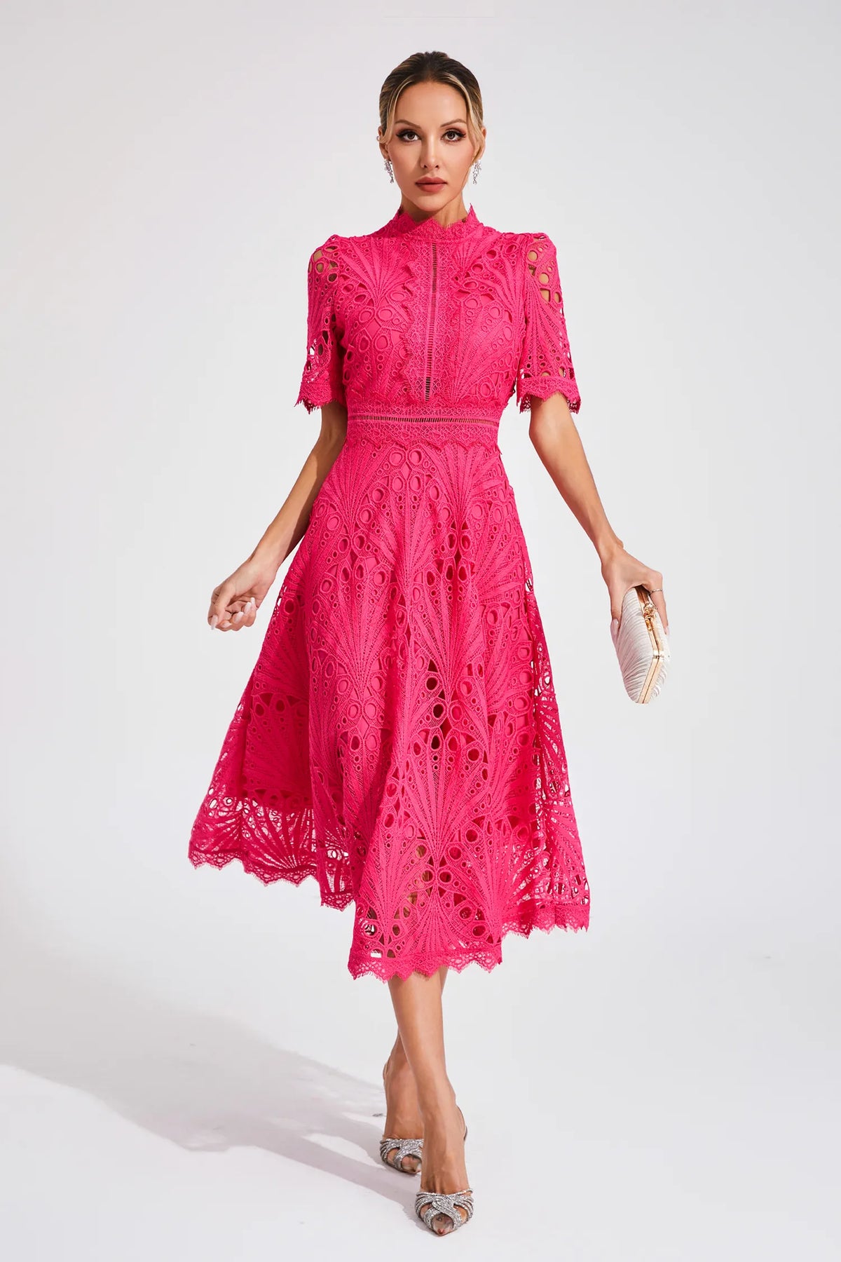 | Hallie Lace Midi Dress