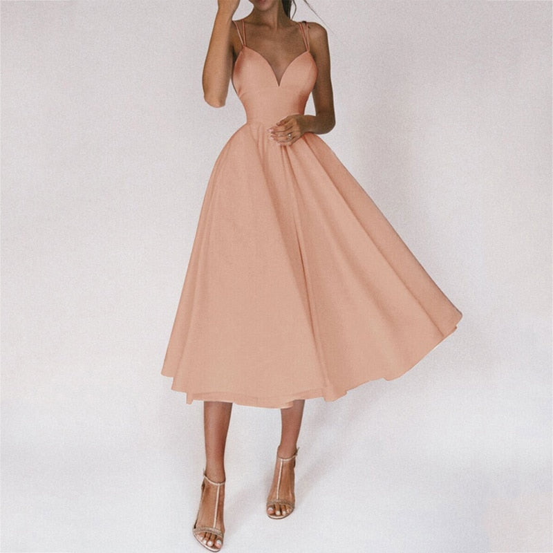 Kissnovaa - Gosfairy Women Sexy Ball Gown Prom Sage Green Dresses