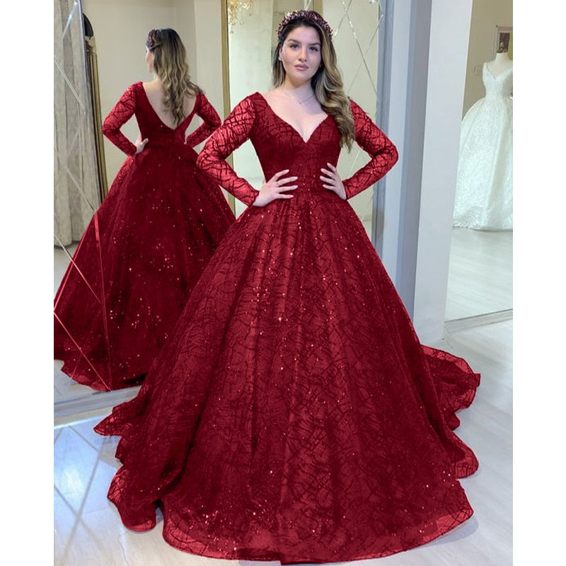 Kissnovaa - Green Shinny Wedding Party Dresses