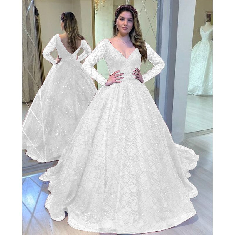 Kissnovaa - Green Shinny Wedding Party Dresses