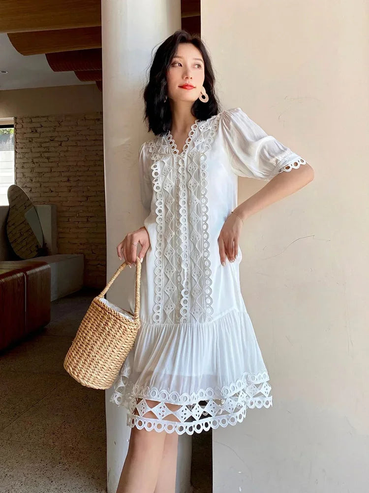 Holiday Summer Long Dress Vocation Beach Ladies New Midi Dress