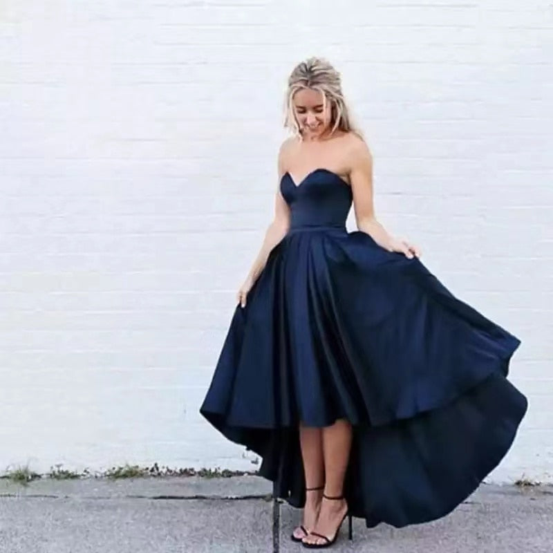 Kissnovaa - Navy Blue Prom Dress