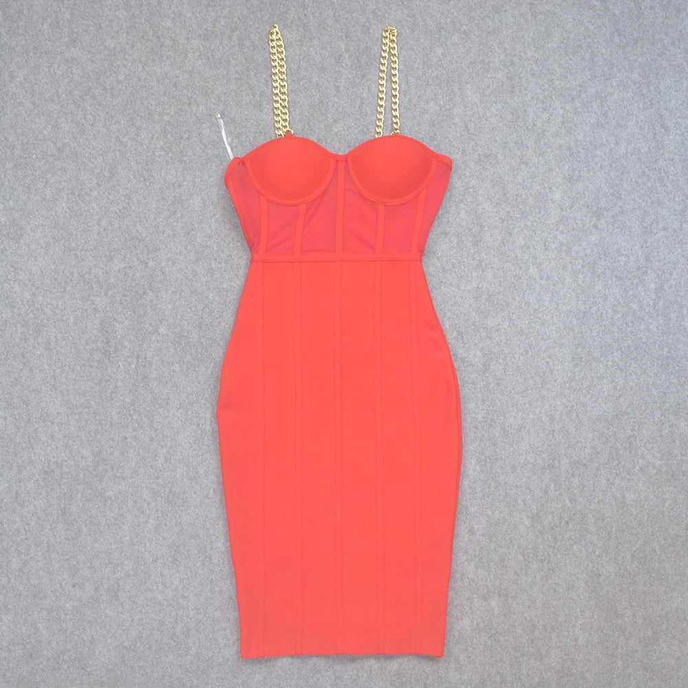 Marrakech Flush Figure-Flattering Dress Evening Elegance
